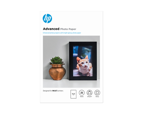 Original HP Glossy Photo Paper 250gsm (10x15) 25sh - image 1