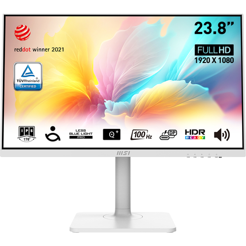 MSI Modern MD272XPW монитор для ПК 60,5 cm (23.8") 1920 x 1080 пикселей Full HD Белый
