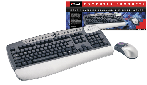 Trust Wired keyboard and wireless mouse klaviatuur Raadioside
