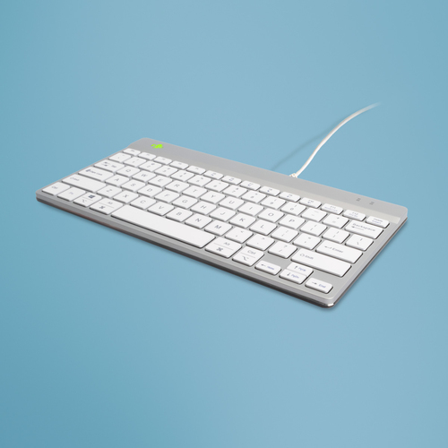 R-Go Tools Compact Break RGOCOUSWDWH keyboard USB QWERTY English White