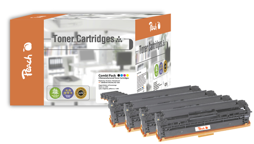 Peach 110849 toner cartridge 4 pc(s) Black, Cyan, Magenta, White
