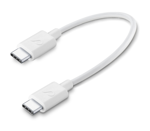 Cellularline 8018080373619 USB кабель 0,15 m USB C 60 W Белый