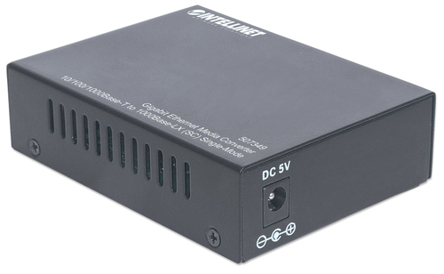 Intellinet Single Mode Media Converter, Base-T to 1000Base-Lx (SC) Single-Mode, 20km (Euro 2-pin plug) Fibermedieomformer Ethernet Fast Ethernet Gigabit Ethernet – billede 5