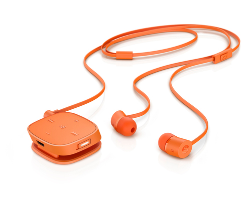 HP H5000 Neon Orange Bluetooth Headset – image 1