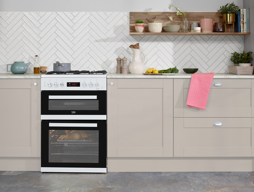 Beko KDDF653W 60cm Freestanding Dual Fuel Double Oven Cooker – image 2