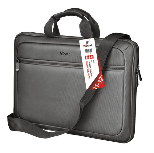 Trust York 30.5 cm (12") Sleeve case Black, Grey – image 4