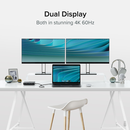 Plugable Technologies 7-in-1 USB C Docking Station Dual Monitor - Dual HDMI Dock is Compatible with Mac and Windows, USB4, Thunderbolt or USB-C – image 3