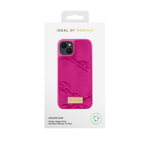 iDeal of Sweden Atelier Case iPhone 14PL Velour Hyper Pink – image 2