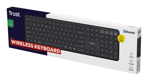 Trust Vaiya keyboard Universal USB + RF Wireless + Bluetooth AZERTY Belgian Black – image 6