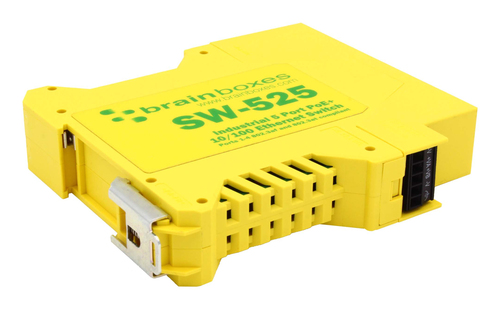Brainboxes Industrial 5 Port PoE+ 10/100 Ethernet Switch – image 5