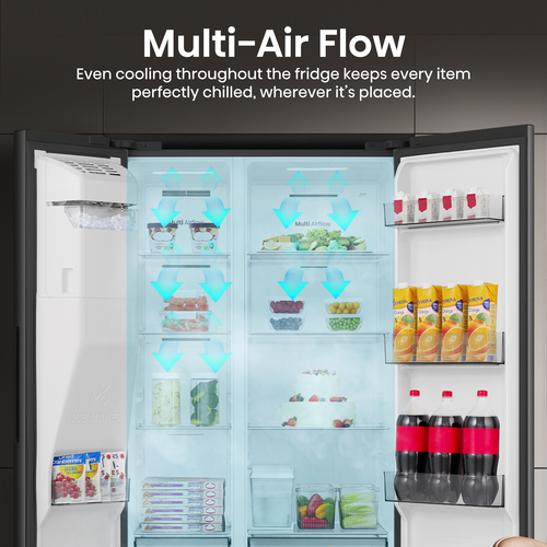 Hisense RS5P528STBE side-by-side refrigerator Freestanding – image 9