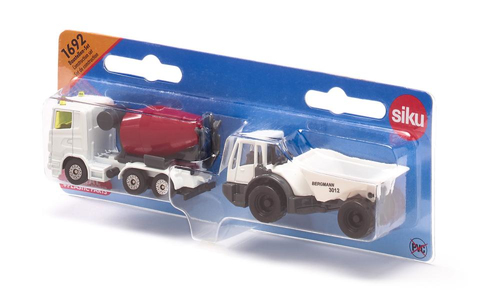 SIKU Kiepwagen en betonmixer modelvoertuig, afbeelding 7