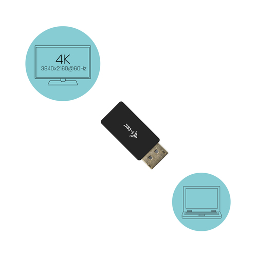 i-Tec DP2HDMI4K60HZ - Videoadapter, afbeelding 3
