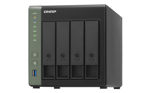 QNAP TS-431X3. Supported storage drive types: HDD & SSD, Supported storage drive interfaces: Serial ATA II, Serial ATA III