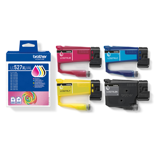 Brother LC527XL Value Pack - 4-pack - High Yield - black yellow cyan magenta - original - ink cartridge – Foto 5 von 5