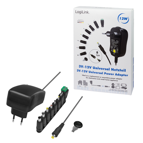 Logilink Universalnetzteil mit USB-Port, 3-12V, 24W, afbeelding 9