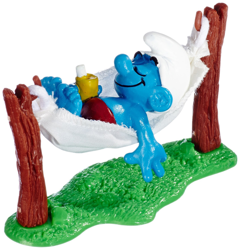 schleich Schlumpf In Hängematte