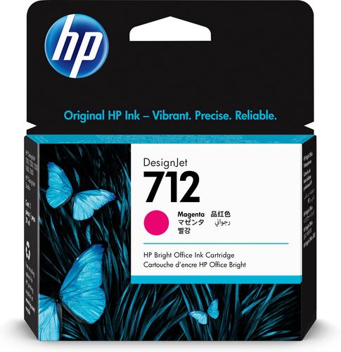 3ED68A Tinta HP LF DesignJet 712 29ml Color Magenta 3ED68A