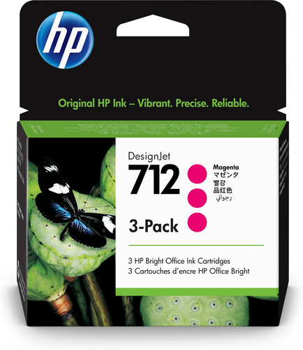 3ED78A Cartucho de tinta HP DesignJet 712 de 29 ml magenta pack de 3 3ED78A 3ED78A