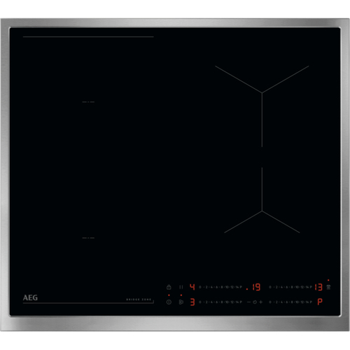 AEG OIO64B00XB Черный, Нержавеющая сталь Встроенный 60 cm Плита с зонами индукции 4 зона(ы)
