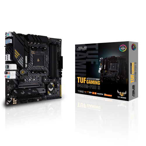 ASUS TUF GAMING B450M-PRO S emaplaat AMD B450 Pesa AM4 Mikro ATX