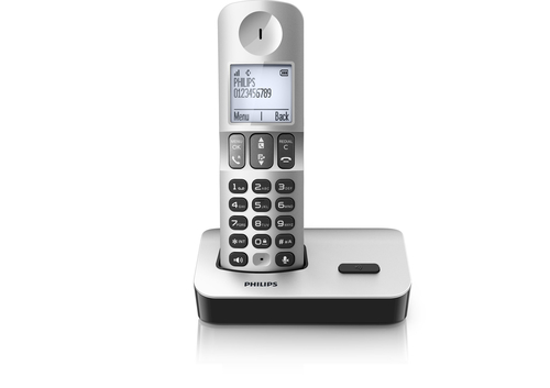 Philips D4001S/38 telephone DECT telephone Caller ID Black, Silver – image 2