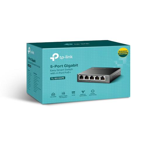 TP-Link 4-Port PoE+ Gigabit Easy Smart Managed Network Switch - 5 port - image 4