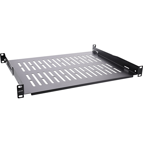 Product image: InLine 19" shelf, 350mm, 50kg, 1U, RAL 9005 black