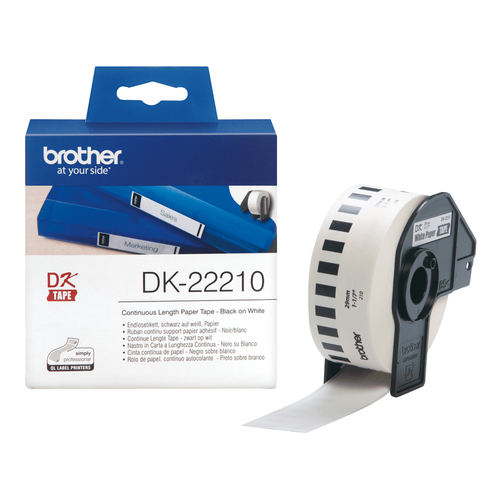 Original Brother DK22210 QL Continuous Paper Tape (29mm) - image 1
