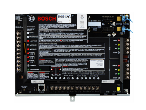 B9512G BOSCH IB9512G - Panel de alarma hasta 599 puntos / Hasta 32 areas / Hasta 32 lectoras de acceso / Hasta 16 camaras IP B9512G