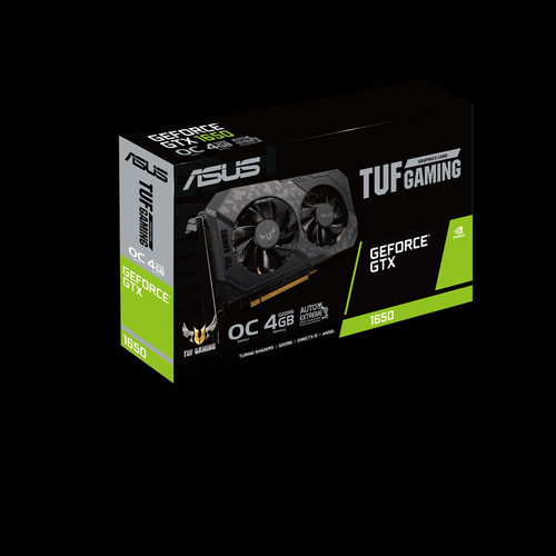 ASUS TUF-GTX1650-O4GD6-P-GAMING - OC Edition - tarjeta gráfica - GF GTX 1650 - 4 GB GDDR6 - PCIe 30 x16 - DVI HDMI DisplayPort - TUF-GTX1650-O4GD6-P-GAMING