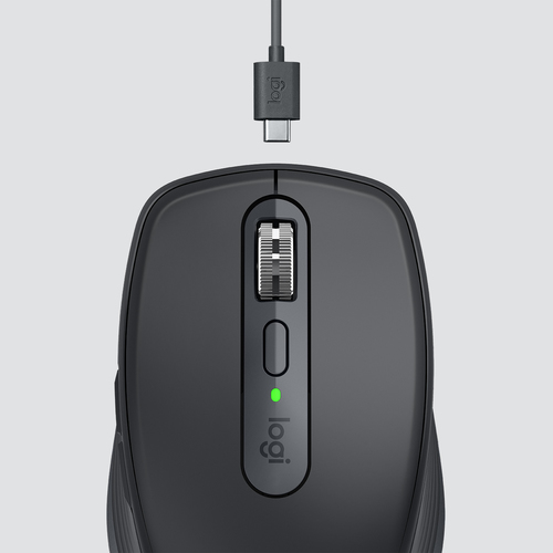 Logitech MX Anywhere 3 Compact Performance Mouse. Form factor: Right-hand. Device interface: RF Wireless + Bluetooth, Move