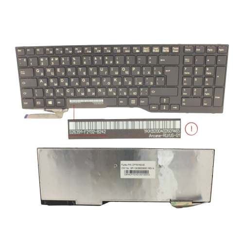 Fujitsu 34076046 sülearvuti varuosa Klaviatuur