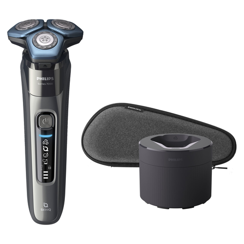 Philips SHAVER Series 7000 S7732/50 raseerija mehele Pöörlevad terad Must, Sinine