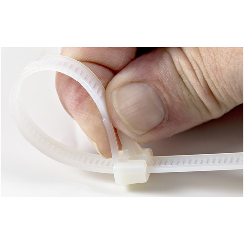 StarTech.com 10"(25cm) Reusable Cable Ties, 14"(7mm) wide, 2-12"(65mm) Bundle Dia. 50lb(22kg) Tensile Strength, Releasable Nylon Ties, IndoorOutdoor,, afbeelding 5