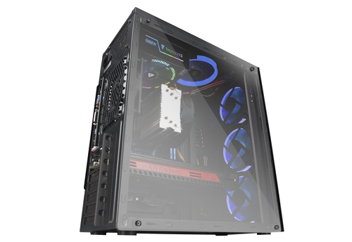 Mars Gaming MCGBLUE computer case Midi Tower Black – image 4