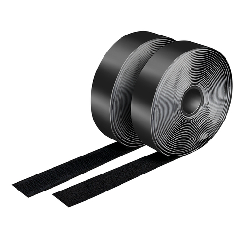 Logilink Klettband-Set, schwarz, Breite: 25 mm, Rolle, 5m