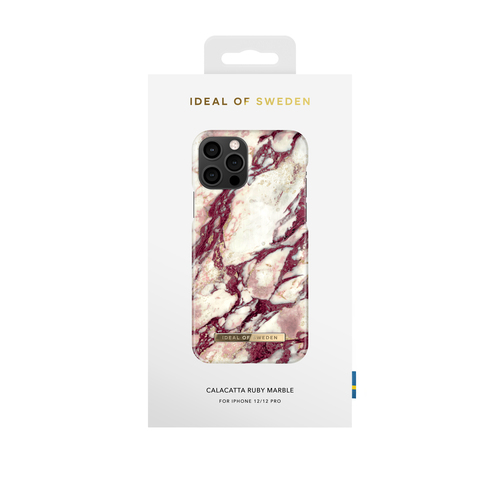 iDeal of Sweden Printed Case iPhone 12/12P Calacatta Ruby Marble – image 1