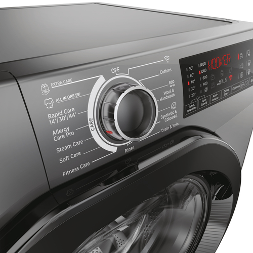 Hoover H-Wash 350 H3WPS4126TAMBR80 12kg WiFi Connected Washing Machine with 1400 rpm - Anthracite - A Rated, Grey - image 7