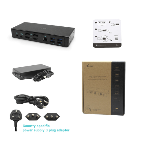 i-tec USB-C Quattro Display Docking Station + Power Delivery 85 W dockingstation, afbeelding 9