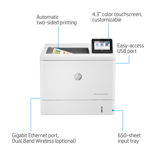Specs HP Color LaserJet Enterprise M555dn Colour 1200 x 1200 DPI A4 Laser  Printers (7ZU78A)