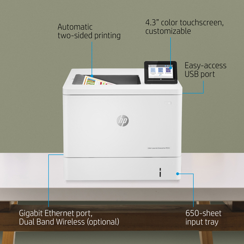 Specs HP Color LaserJet Enterprise M555dn Colour 1200 x 1200 DPI A4 Laser  Printers (7ZU78A)