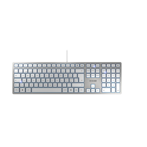 KC6000 SLIM CORDED KB CH SI/WH