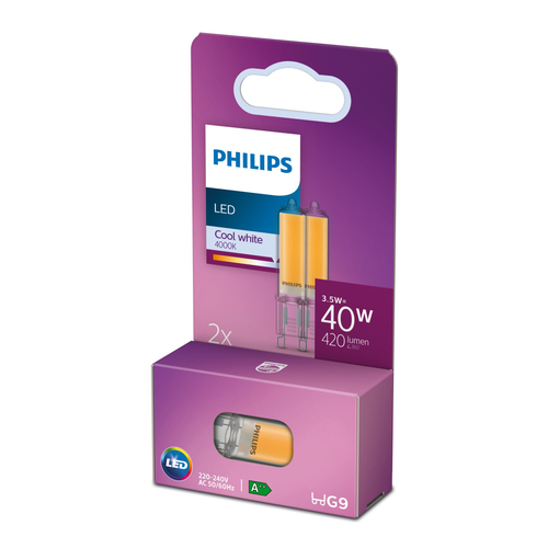 Philips 8718699761202 LED-pirn Jahe valge 4000 K 3,5 W G9