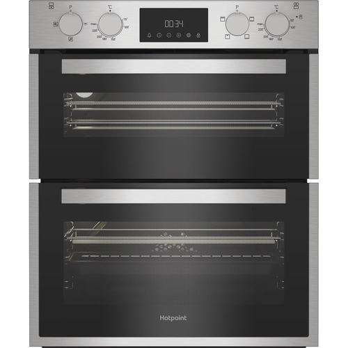 Hotpoint DUH10DIX Built Under Electric Double Oven in Stainless Steel - image 1