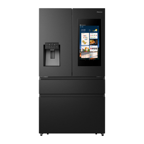 Hisense PureFlat Eclipse RF9P490GTFE Total No Frost American Fridge Freezer - Black - E Rated, Black - image 2