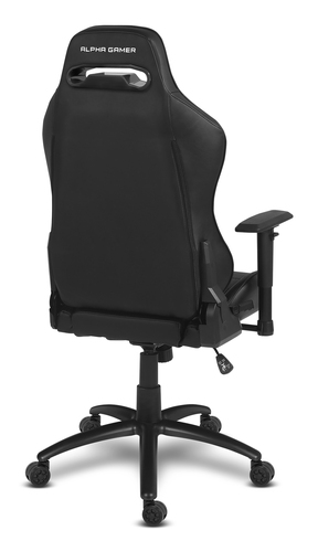 Alpha Gamer AGATENA-BK silla para videojuegos Silla para videojuegos de PC Asiento acolchado Negro