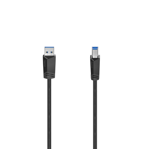 Hama 00200625 USB кабель USB 3.2 Gen 1 (3.1 Gen 1) 1,5 m USB A USB B 5 Gbit/s Черный
