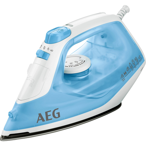 AEG DB1730 Plancha a vapor Suela de CeramicGlide 2300 W Azul, Blanco