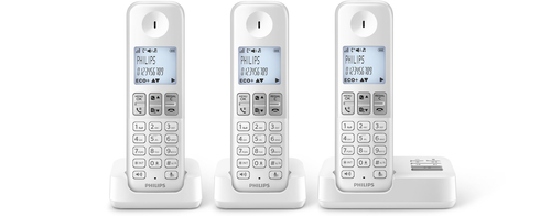 Philips D2353W/FR telephone DECT telephone Caller ID White